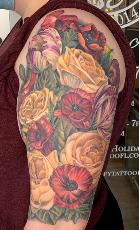 Pepper - Floral half sleeve